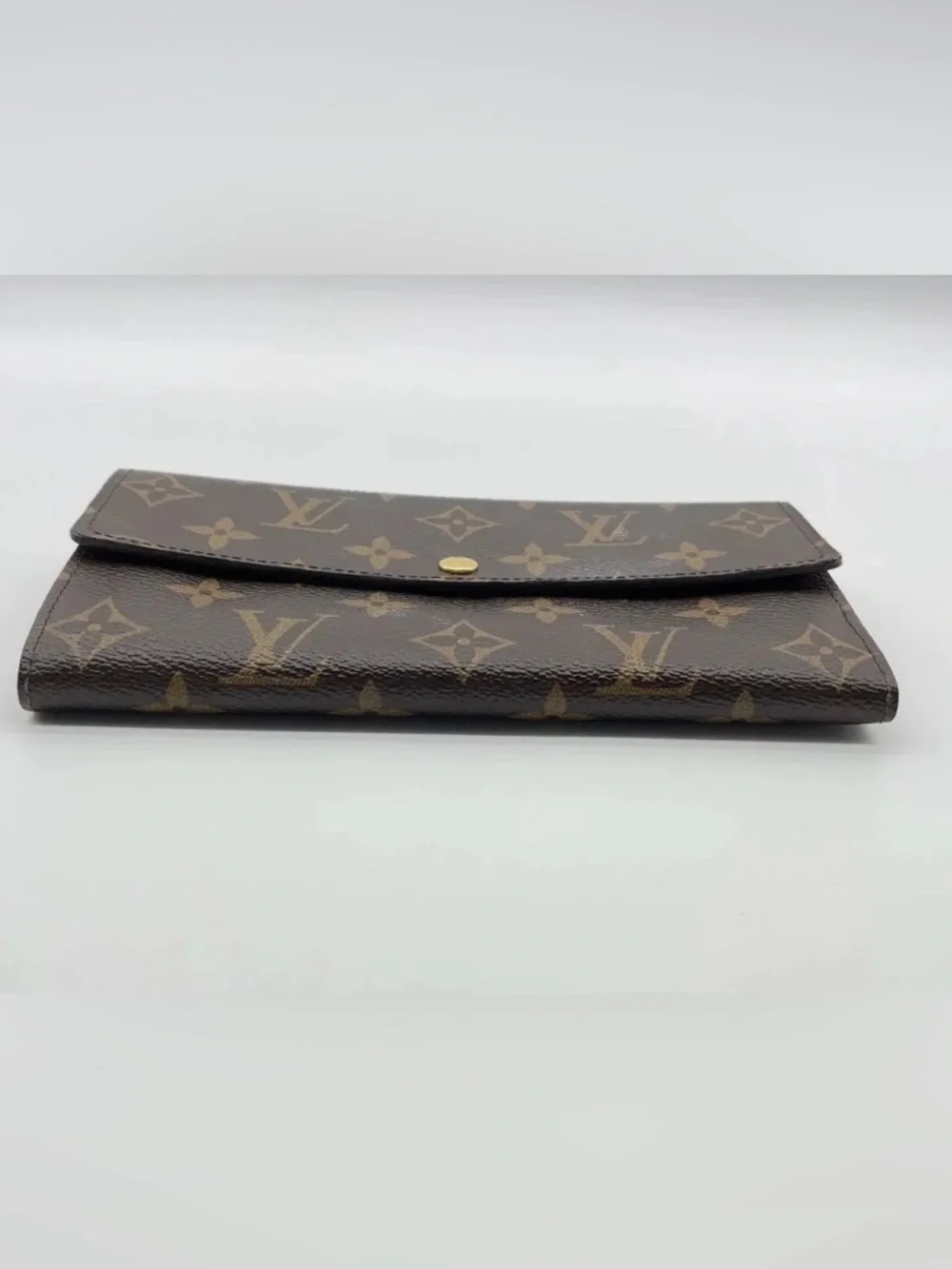 Auth Louis Vuitton Monogram Portefeuille Sarah Long Wallet